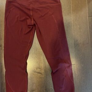 Lululemon Athletica Burgundy Leggings